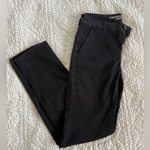 American Eagle Y2K Low Rise Black Pants